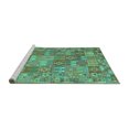 thumbnail image 2 of Ahgly Company Machine Washable Indoor Rectangle Southwestern Turquoise Blue Country Area Rugs, 2' x 3', 2 of 4