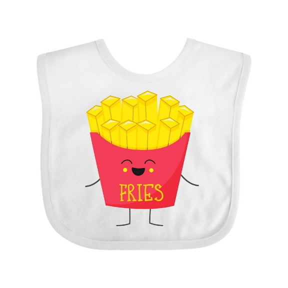 Inktastic Cute Kawaii French Fries Boys or Girls Baby Bib