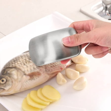 Stainless Steel Soap Bar Hand Wash Kitchen Gadget Kitchen Gift Strong Odor Absorber. Such as BBQ Grill Garlic Onion Fishing Smoke and Refrigerator. Remove Unwanted Odor