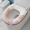 thumbnail image 3 of YHAICO Toilet Seat Round Toilet Seat Cushion Toilet Cushion Warm Plush Household Toilet Seat Cushion Toilet Seat Cover, 3 of 6