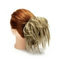thumbnail image 3 of LELINTA 2PCS Fluffy Messy Wavy Ponytail Bun Hair Piece Ponytail Hair Extensions Scrunchies Updo Hairpiece Curly Bun Synthetic Extensions Chignon for Women Ladies, 3 of 7
