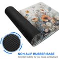 thumbnail image 3 of Rectangle Wild Floral Flower Mouse Mat, Ink Painting Flowers Design, Large Non-Slip Rubber Gaming Mouse Pad with Stitched Edges, Office Mouse Pad for Women Men Kids, 31.5x11.8in, 3 of 7