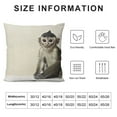 thumbnail image 5 of Monkey Throw Pillow Covers,Baby Monkey On Branch Pillowcase Home Decor for Sofa Bed Living Room, 5 of 5
