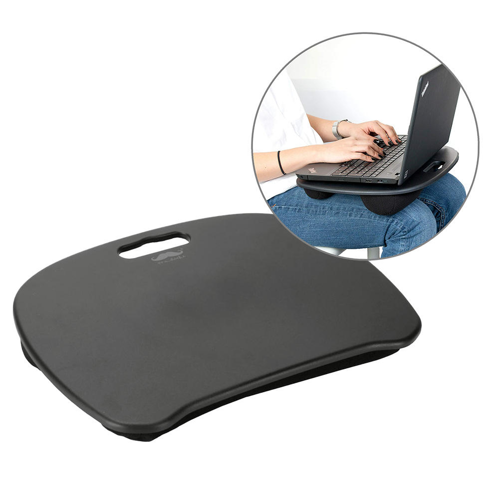 Moustache Ergonomic Design Lap Top Desk with Cushion, Laptop Lapdesk