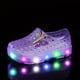 thumbnail image 1 of Infant Baby Boys Casual Light Up Slip On Clogs With Cute Cartoon Charms, Toddlers Outdoor Lightweight Anti-skid Hollow Out Clogs For Kids, Spring And Summer, 1 of 1