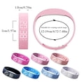 thumbnail image 3 of Waterproof LED Digital Wristband Slim Fitness Tracker Smart Sports Watch with Pedometer Activity Tracker Casual Sports Bracelet for Teens Students Adults,Navy, 3 of 9