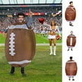 thumbnail image 2 of Hearth & Gear Inflatable Rugby Clothing Rugby Party Decoration One Size Fits All Person Interesting Inflatable Clothing Party Dress for Women Club Event Table Runner Party Decorations Event Chairs, 2 of 7