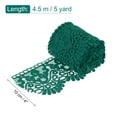 thumbnail image 2 of Uxcell 4 inch Wide 5 Yard Lace Ribbon Floral Pattern Dull Green Milk Silk Lace Trim for Sewing Making, DIY Crafts, 2 of 7