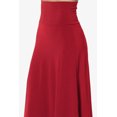 thumbnail image 5 of Women's PLUS Simple Foldover Stretch A-Line Flared Knee Length Skirt Comfy Stylish, 5 of 7