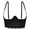1-Black, variant on 1/4 Cup Support Bras for Womens Lace See Through Lingerie Seamless Push up Bra Underwire Ruffled Lightweight Bralettes Black M