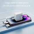 thumbnail image 3 of Turbo Cargador 40W Moreka CC22 doble puerto C Cable C 1M, 3 of 7