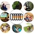 thumbnail image 5 of Carabiner Clips Spring Snap Hook Clips Buckle Locking Carabiners Chain Quick Links for Outdoor Hiking Traveling, 6 Pack, 5 of 5