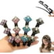 thumbnail image 1 of Juego de pasadores | Clips laterales de cuatro hojas de pedrería acrílica | Portaflequillos estilosos de 9 cm | Acabado Brillante Duradero | Accesorio de estilismo fácil | Horquillas elegantes, 1 of 9
