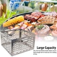 thumbnail image 3 of Cesta de carbón de acero inoxidable Cesta para estufa de carbón Cesta para parrilla Cesta para caja de fuego de carbón Caja, 3 of 11