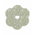 thumbnail image 7 of 15 Inch Round Placemats Set of 6, Sage Green Snowflake Christmas Non Slip Heat Insulation PP Table Mats, Winter Xmas Snowflakes Washable Place Mats for Kitchen Dining Party Table Decor, 7 of 7