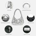thumbnail image 4 of PETITE Shoulder Handbag for Women Fashion Ruched Shoulder Hand Purse Sofii Clutch Hobo Bag Trendy Purse for Lady, 4 of 7