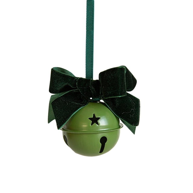 Mini colgantes de hierro decorados con cinta de terciopelo, adecuados para uso festivo o familiar