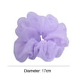 thumbnail image 7 of Ludlz Women Solid Color Tulle Elastic Rope Ponytail Holder Scrunchy Hair Accessory, 7 of 7
