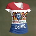 thumbnail image 5 of LNZGNM Women's Soccer Jersey USA MEX CA Short Sleeve Crewneck Graphic Tee Football Tournament Fan Top for Sports Party Vacation Game Day,Multicolor(M), 5 of 6