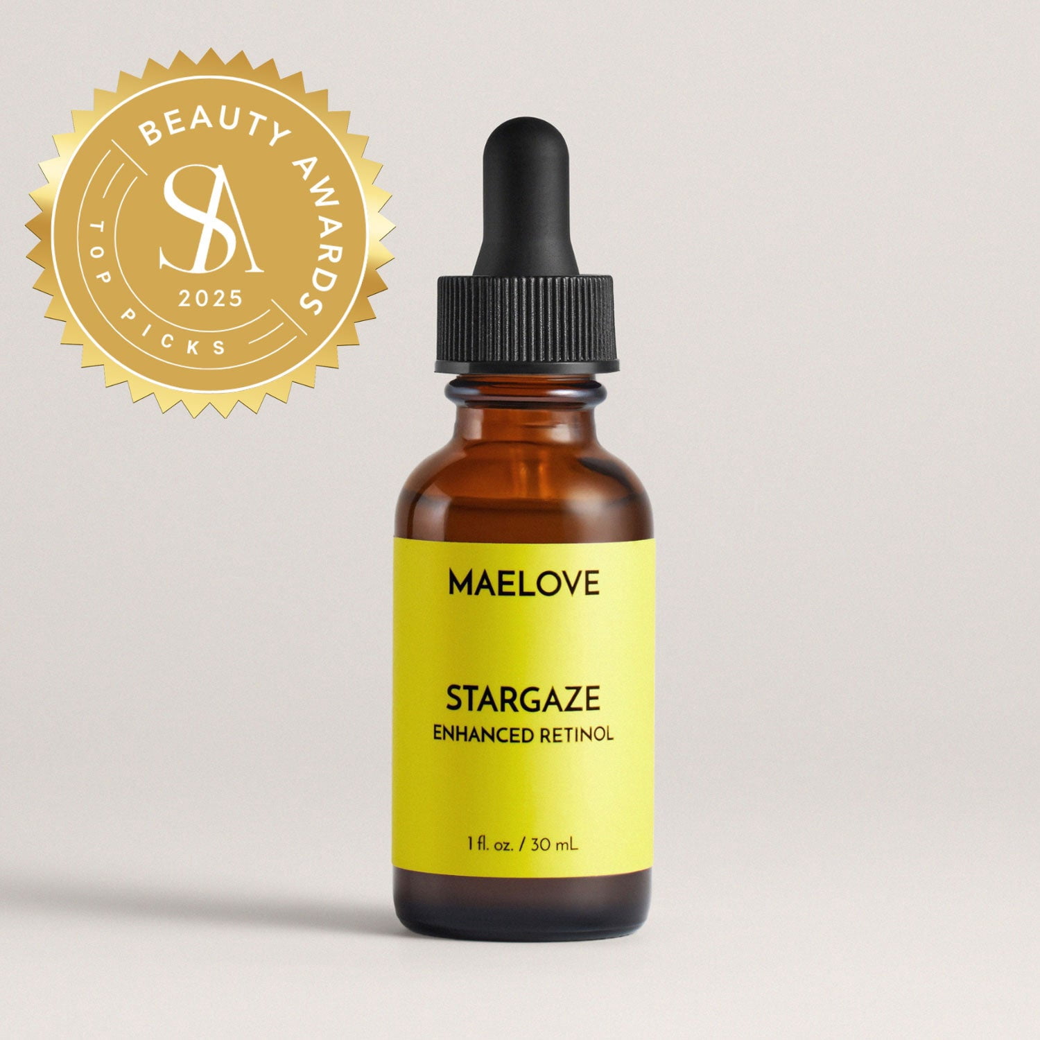Maelove Stargaze Enhanced Retinol Serum, Time-Released 0.25% Retinol with Hyaluronic Acid