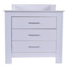 Costway Baby Changing Table Nursery Diaper Station Dresser Infant Storage 3 Drawer White