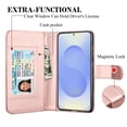 thumbnail image 6 of Tekcoo For Samsung Galaxy S26 Wallet Case with Credit Card Holder for Women Men, Flip PU Leather Wallet Phone Case for Galaxy S26, Detachable Magnetic Kickstand Cover with Wrist Strap, Rose Gold, 6 of 7