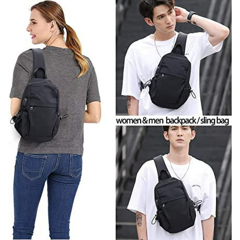 Buy Small Sling Crossbody Backpack Shoulder Messenger Bag for Men