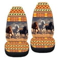thumbnail image 6 of ZIATUBLE Aztec Tribal Horse Car Front Seat Covers Soft Car Seat Covers Front Seats Only 2 Packs Universal for Cars SUV Trucks Stylish Driver Seat Covers Auto Interior Accessory for Women, 6 of 7