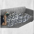thumbnail image 5 of Botanical Soft Flannel Fleece Blanket, Fresh Bunch of Grapes and Leaves on Branches Fruits Repetition, Cozy Plush for Indoor and Outdoor Use, 70" x 90", Dark Indigo and Olive Green, by Ambesonne, 5 of 5