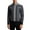 Dark Gray, variant on Men's Knitted Sweater Hooded Zipper Cardigan for Warm and Versatile Cold Weather Fashion with Soft Fabric and Convenient Zipper Closure for Easy Wear,Dark Blue,L