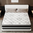 thumbnail image 2 of Abunitt 12 inch Queen Mattress,Hybrid Gel Memory Foam Pocket Coils Medium Firm Mattress in a Box, 2 of 10