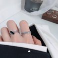 thumbnail image 2 of Anillo de plata esterlina s925 ZHIPENG tejido personalizado retro abierto giratorio estilo coreano mujer, 2 of 5