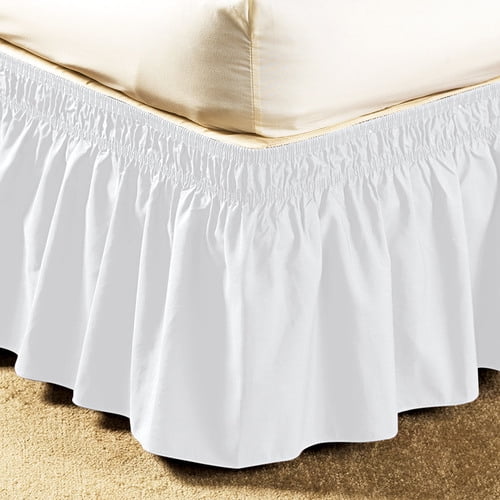 Ruffle Bed Skirts14"L Twin/FullWhite