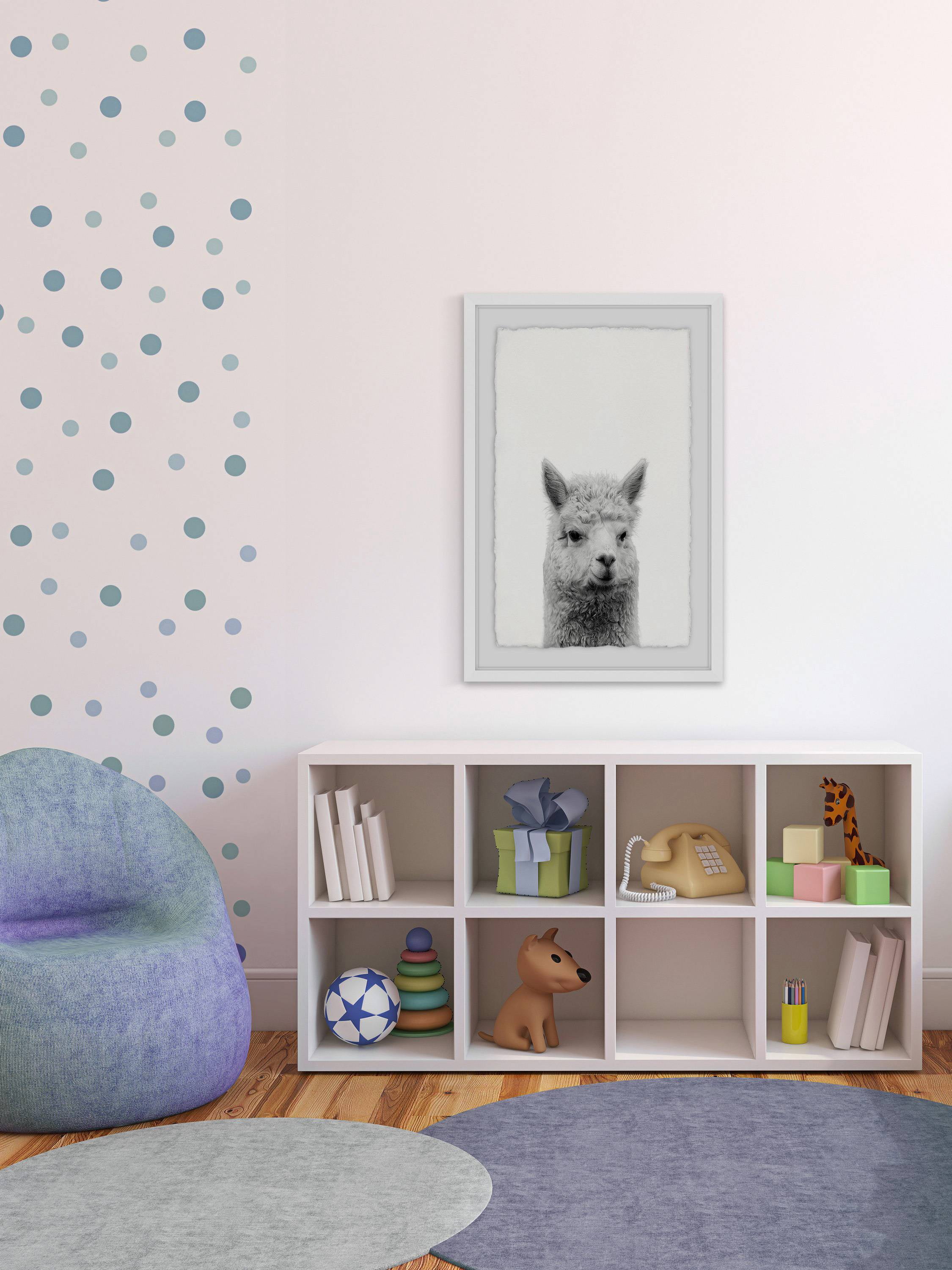 Gen X Llama Framed Painting Print