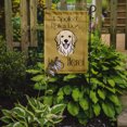 thumbnail image 2 of Caroline's Treasures BB1453GF Golden Retriever Spoiled Dog Lives Here Flag Garden Size , Small, multicolor, 2 of 3