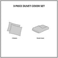 thumbnail image 6 of INK+IVY Nea 3 Piece Full/Queen Cotton Printed Duvet Cover Set with Trims Off White/Gray, 6 of 6