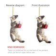 thumbnail image 6 of 2024 New Christmas Tree Polar Bear Ornament Christmas Tree Decoration Acrylic Flat Pendant Fashionable And Polar Bear Christmas Tree Ornament Christmas Mini Ornament Hangs Easy To Use, 6 of 7