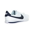 thumbnail image 3 of Nike Cortez Basic Leather Men's Shoes White/Obsidian Blue 819719-141, 3 of 6