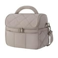 thumbnail image 3 of Bolsa térmica para almuerzo, bolso de mano con cremallera, bolsa térmica para llevar alimentos, para almuerzo, para oficina, viajes, playa, senderismo Caqui, 3 of 8