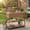 Brown, variant on Merronix 41.7'' Large Patio Rolling Kitchen Island Solid Outdoor Kitchen Cart with Sink, 2 Movable Shelves and 1 Bottle Opener, Brown