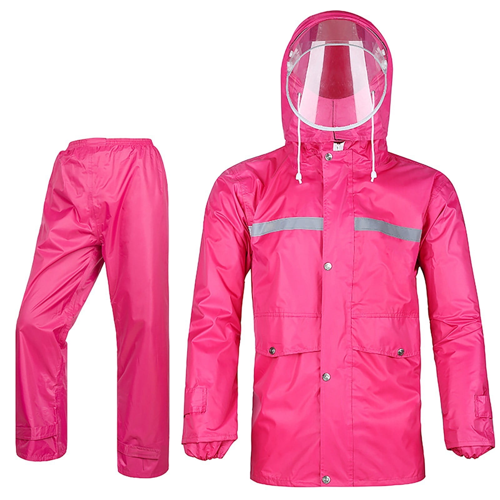 Ensemble de Pluie Extérieur pour Femmes Veste Réfléchissante et Pantalon Ensemble Robuste pour Usage Quotidien et Activités
