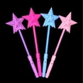 thumbnail image 3 of MasteelfCA 4PCS Portable Luminous Sticks Hollow-out Glow Sticks Five Pointed Star Shaped Glow Sticks Interesting Luminous Toy Lovely Glow Sticks for Concert Party Random Color, 3 of 7