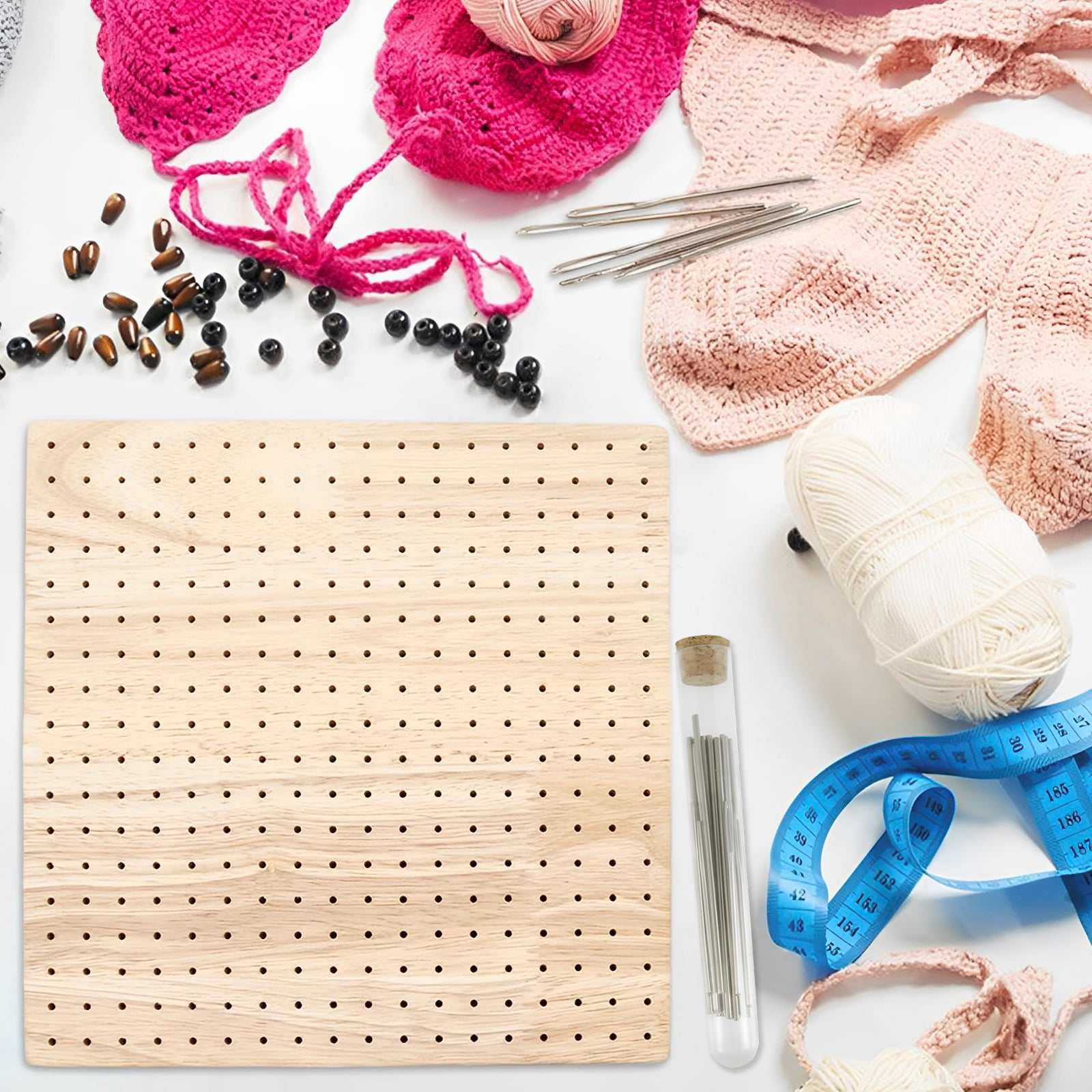 Wooden Crochet Blocking Board, Crochet Tools, Knitting Mats, Crochet Kit