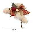 thumbnail image 3 of EGYMEN Christmas Hair Clips, Festive Bow Hair Accessories, Holiday Claw Clips for Women, Decorative Hairpins with Bells and Bows(Red), 3 of 6