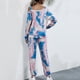 thumbnail image 4 of Conjunto de chándal deportivo con capucha, conjunto de pantalones deportivos para mujer, conjunto de pantalones deportivos con corbata para mujer, sudadera con pantalones largos de alta capacidad, 4 of 6