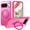 Rose, variant on Decase for Google Pixel 10 /10 Pro Case, Magnetic Invisible Ring Stand Compatible with MagSafe Accessory Drop Protection Slim Frosted Translucent Back Shockproof Protective Cover, Pink