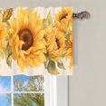 thumbnail image 5 of 1 Panel Retro Rustic Plants Curtain Valance for Windows, Farmhouse Floral Leaf Rod Pocket Short Window Treatment Decor Drapes for Kitchen, Bathroom, 54" X 18", 5 of 6