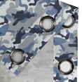 thumbnail image 3 of Ambesonne Camouflage Grommet Curtain Single Panel, Soft Colors Design, 50"x60", Slate Blue Indigo Grey, 3 of 5