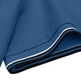 thumbnail image 5 of Josdec Men's Solid Color Short Sleeve Polo Shirt, Breathable Striped Trim Collar Casual Business Summer Top M-XXXXL, 5 of 7