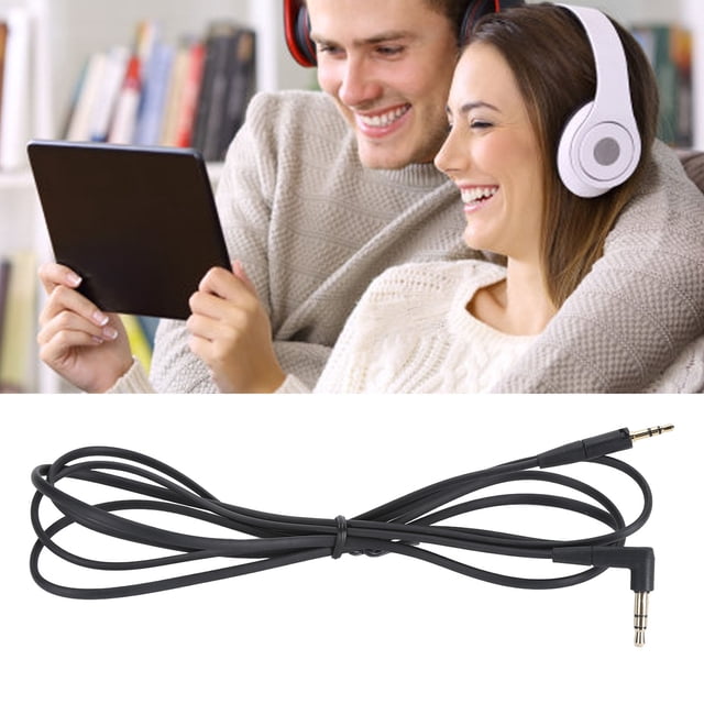 Cable de Sonido de auriculares, Reemplazo de cable de auriculares compatibilidad Amplia Conse Conector Dorado Sin Conexión Sin Pérdidas para la Oficina